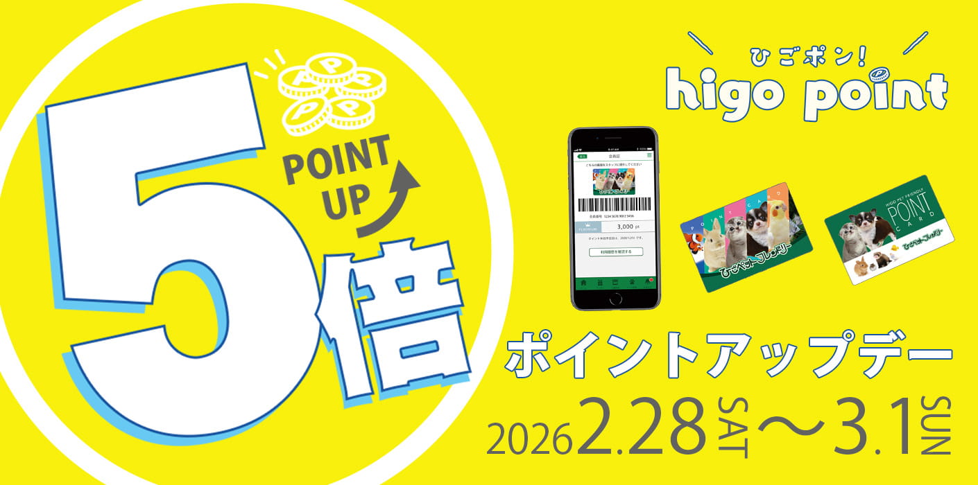 ワンちゃんデー・ポイント5倍デー